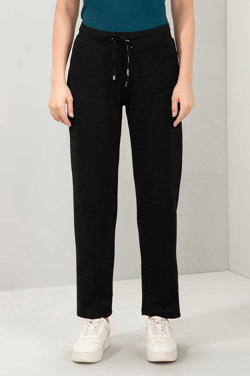 Essential Relaxed Full Length Pants - Black