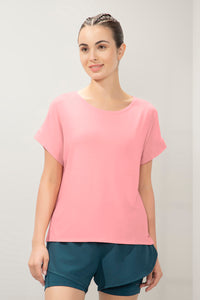 Flaunt Relaxed Tee  - Quartz Pink - color option