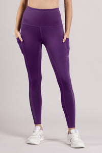 Energize Panelled Tights - Imperial Purple thumbnail 1
