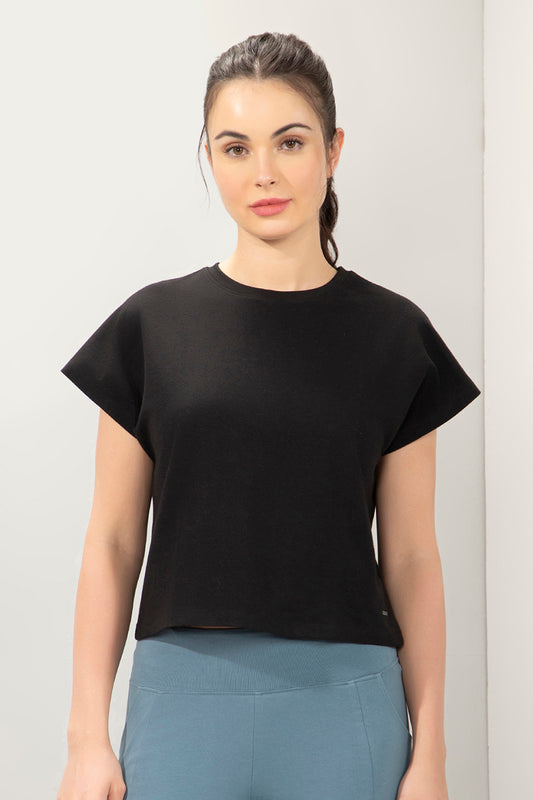 Essential Crop Top - Black
