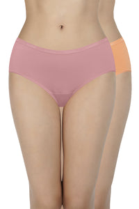 Solid Low Rise Assorted Hipster Panties (Pack of 2 Colors & Prints May Vary) thumbnail 1