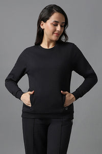 Essential Fleece Sweatshirt - Black thumbnail 1