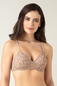 Smooth Charm Padded Wirefree Bra - Dazzling Botanics thumbnail 1