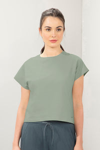 Essential Crop Top - Desert Sage - color option