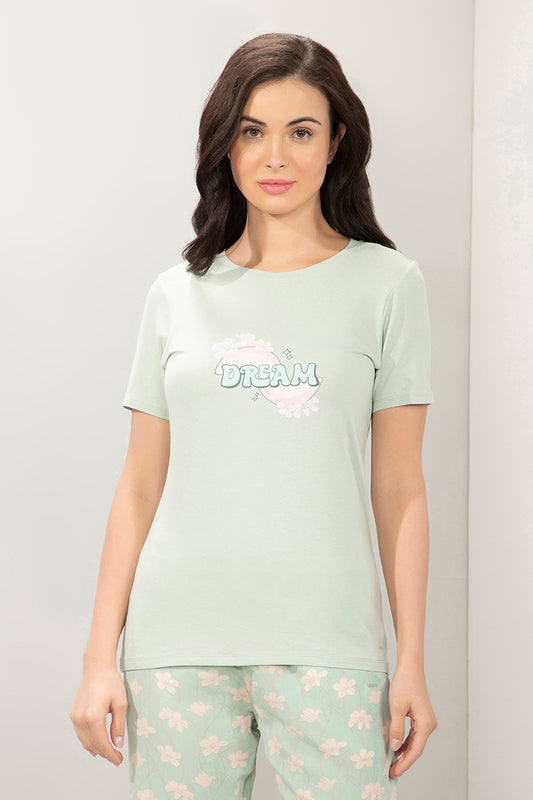 Scoop Neck Sleep Tee - Dream Print