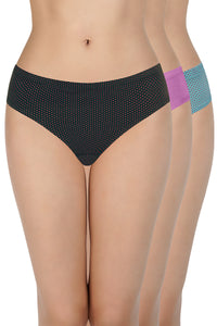 100% Cotton Bikini Panty Pack (Pack of 3) - D007 - Multi thumbnail 1