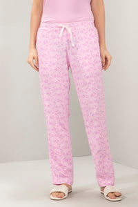 Full Length Pyjama Bottom - Powder Pink Floral Print - color option