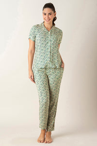 Half-Sleeves Sleep PJ Set - Forest Print - color option