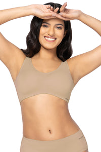 Invisi Padded Non-Wired Effortless Bralette - Hazelnut - color option