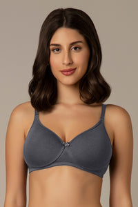 All Day Smooth Comfort Padded & Non-wired Bra - Gray Stone - color option