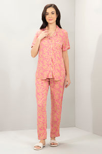 Half-Sleeves Sleep PJ Set - Sahara Leaf Print thumbnail 2