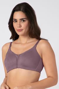 Chic Smooth Non-Padded Non-Wired Minimizer Bra - Grape Shake thumbnail 2