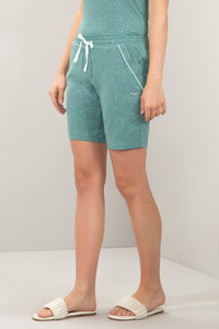 Sleep Shorts - Green Animal Print thumbnail 2