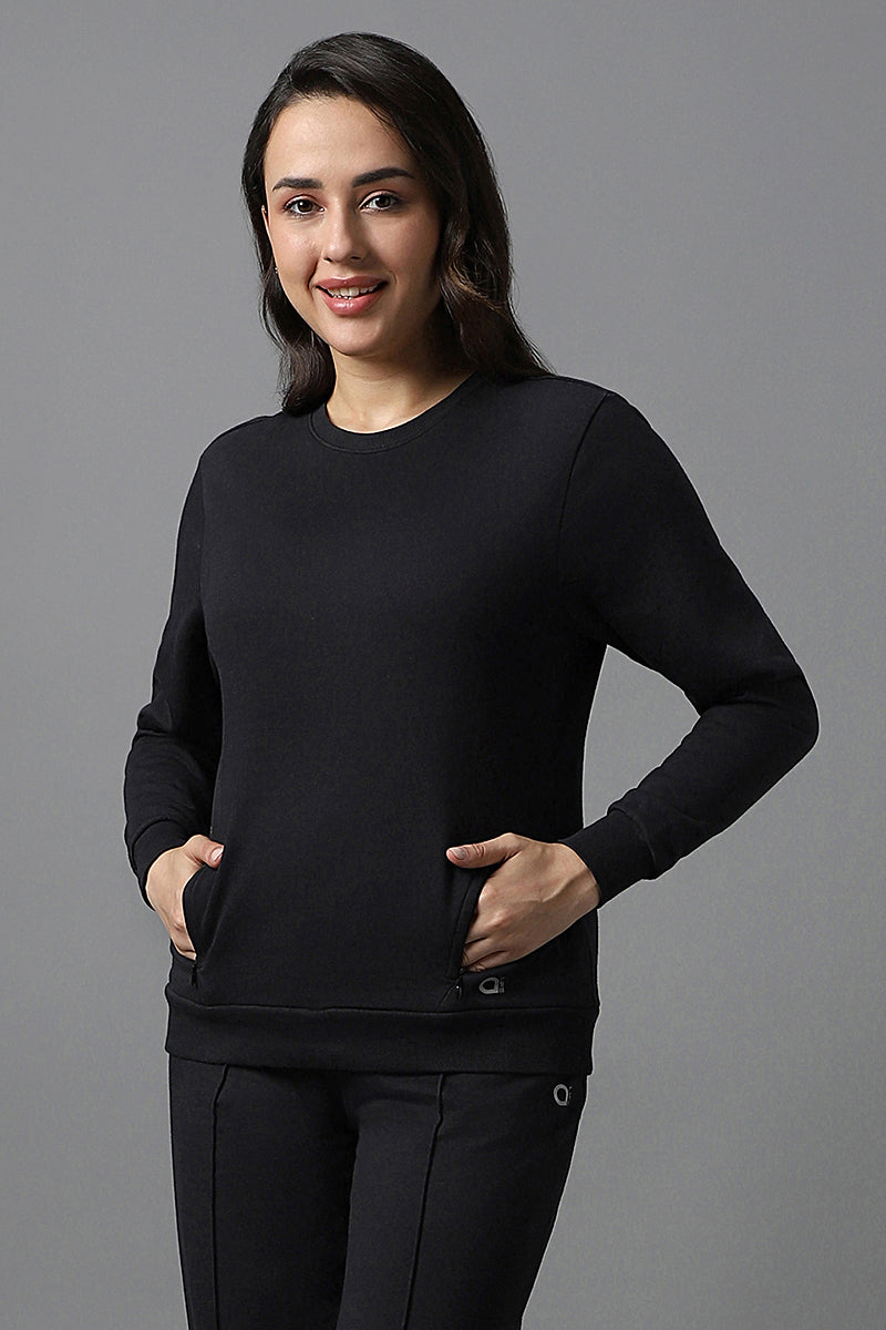 Essential Fleece Sweatshirt - Black