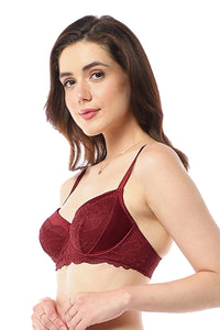 Eternal Bliss Non-padded Wired Bra - Rio Red thumbnail 2