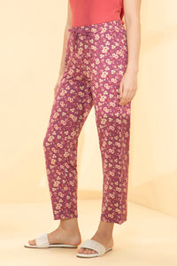 Lounge Pants - Peach Blossom Print thumbnail 2