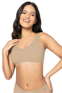 Invisi Padded Non-Wired Effortless Bralette - Hazelnut thumbnail 2