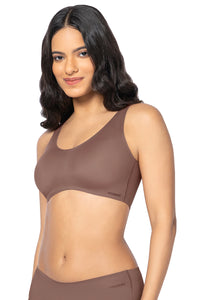 Invisi Ease Padded Non-Wired Slip-On Bra - Nutmeg thumbnail 2