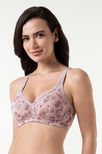 Cool Contour Non-Padded Non-Wired Bra With Aloe Finish - Fusion Delicacy Print thumbnail 2