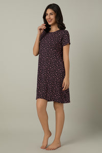 Comfort Sleep Dress - Polka Heart Print thumbnail 2