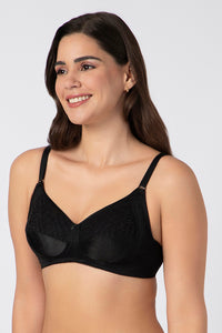 Saree Shaper Non-Padded Non-Wired Bra - Black thumbnail 2