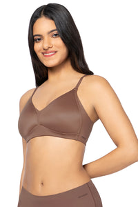 Smooth Plunge Padded Non-Wired Bra - Clove thumbnail 2