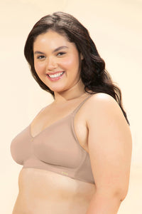Delight Comfort Non-Padded Non-Wired Minimizer Bra - Hazelnut thumbnail 2