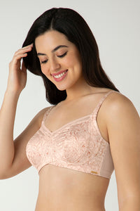 Demure Non-Padded Non-Wired Contour Bra - Delicate Bloom Print thumbnail 2