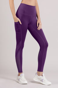 Energize Panelled Tights - Imperial Purple thumbnail 2