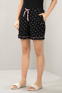 Sleep Shorts - Black Beauty Floral Print thumbnail 2