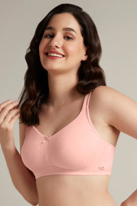 Dreamy comfort Non-Padded Non-Wired Cotton Bra - Impatiens Pink thumbnail 2