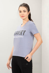 Essential V-Neck Printed Tee - Bravery Print thumbnail 2