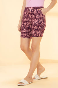 Sleep Shorts - Winter Bloom Print thumbnail 2