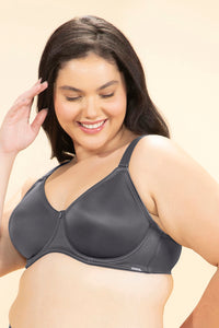 Delight Minimizer Non-Padded Wired Bra - Blackened Pearl thumbnail 2