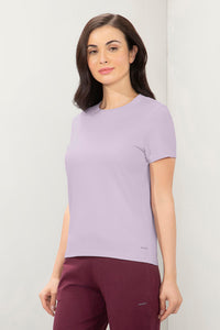 Essential Crew Neck Tee - Lavender Fog thumbnail 2