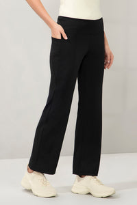 Flaunt Flared Travel Pants - Black thumbnail 2