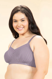 Contoured Comfort Non-Padded Non-Wired Support Bra - Nirvana thumbnail 2