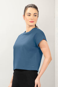 Essential Crop Top - Blue Horizon thumbnail 2