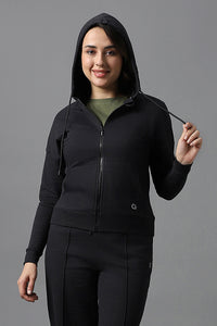 Essential Fleece Hoodie - Black thumbnail 2