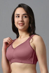 Airy Padded Non-wired Support Bra - Mesa Rose thumbnail 2