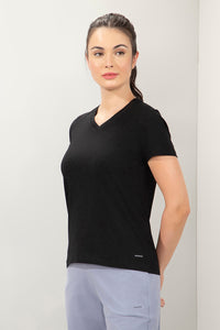 Eseential V-Neck Tee - Black thumbnail 2