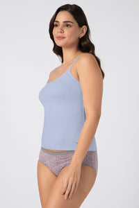 Cotton Camisole - Halogen Blue thumbnail 2