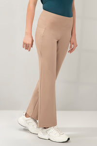 Flaunt Flared Travel Pants - Warm Toupe thumbnail 2