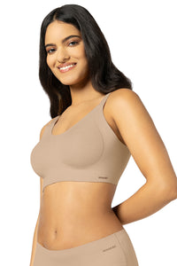 Invisi Breathe Non-Padded Non-Wired Cotton Bra - Hazelnut thumbnail 2