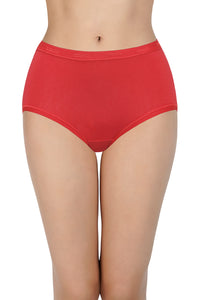 Solid High Rise Assorted Full Brief Panties (Pack of 2 Colors & Prints May Vary) thumbnail 2