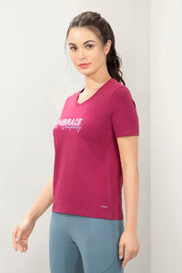 Essential V-Neck Printed Tee - Embrace Print thumbnail 2