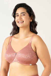 Mystic Elegance Non-padded Wired Minimizer Bra - Ash Rose thumbnail 2
