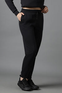 Essential Fleece Joggers - Black thumbnail 2