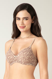 Smooth Charm Padded Wirefree Bra - Dazzling Botanics thumbnail 6