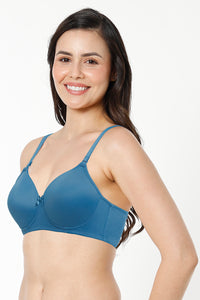 Smooth Charm Padded Non-Wired T-Shirt Bra - Blue Sapphire thumbnail 2